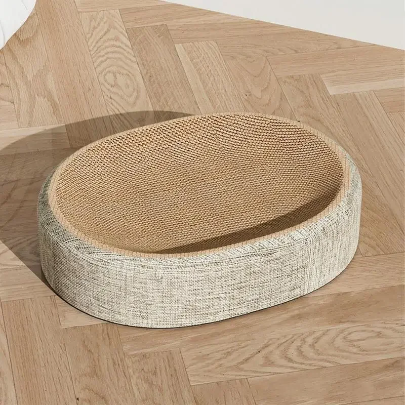 Pet Beds - Alfombra rascadora de forma ovalada para