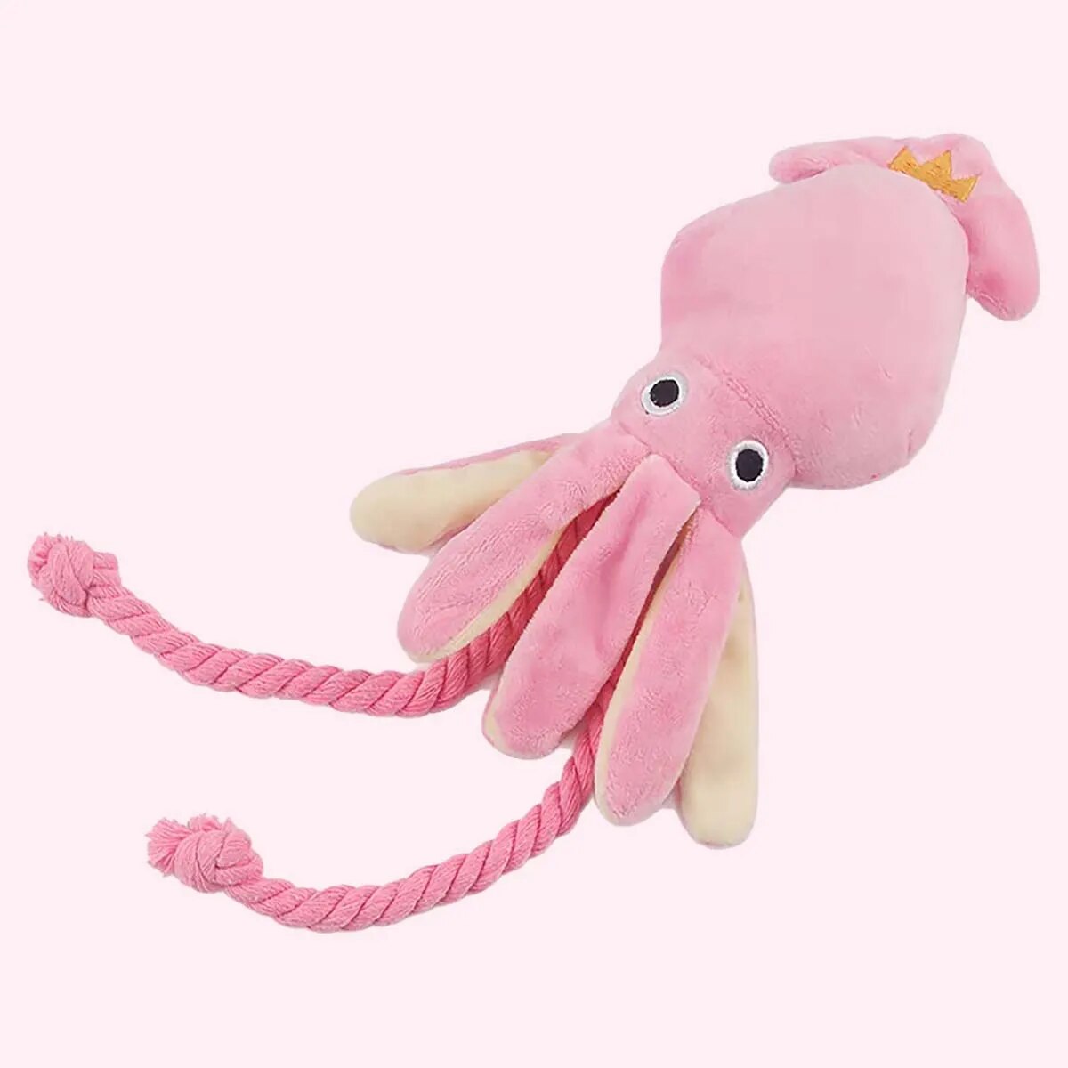 Interactive Squeaky Plush Dog Toy - Supet-juguete de cuerda de peluche de
