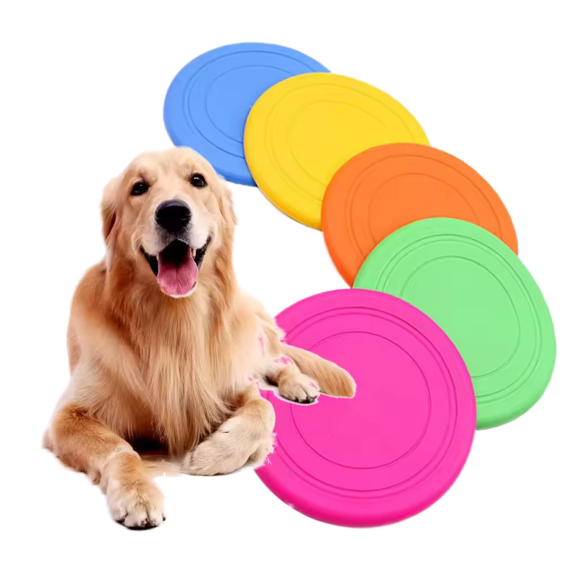 Juguete de goma suave resisten - Flying Disc Dog Training Toy reseña y precio