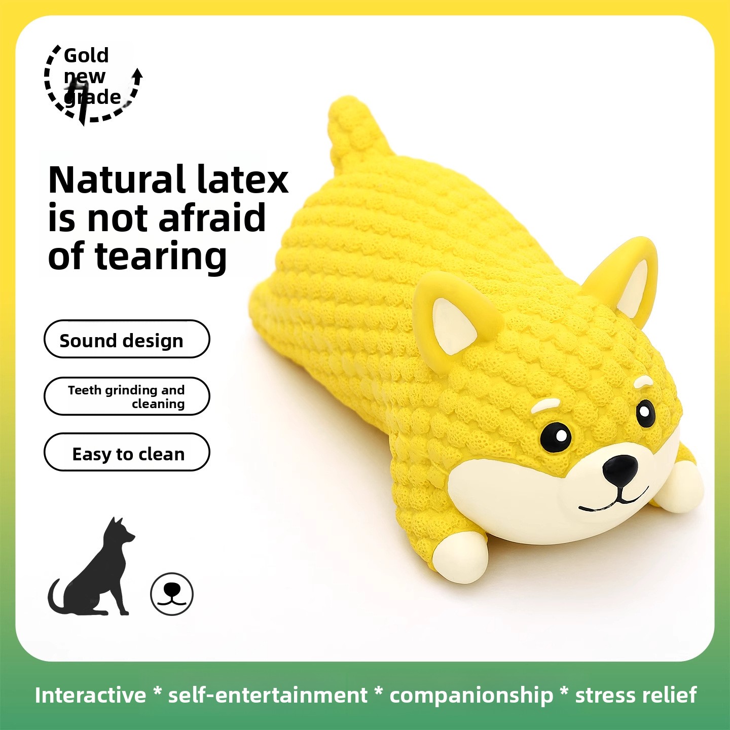 Juguete chirriante de látex co - Interactive Squeaky Plush Dog Toy reseña y precio