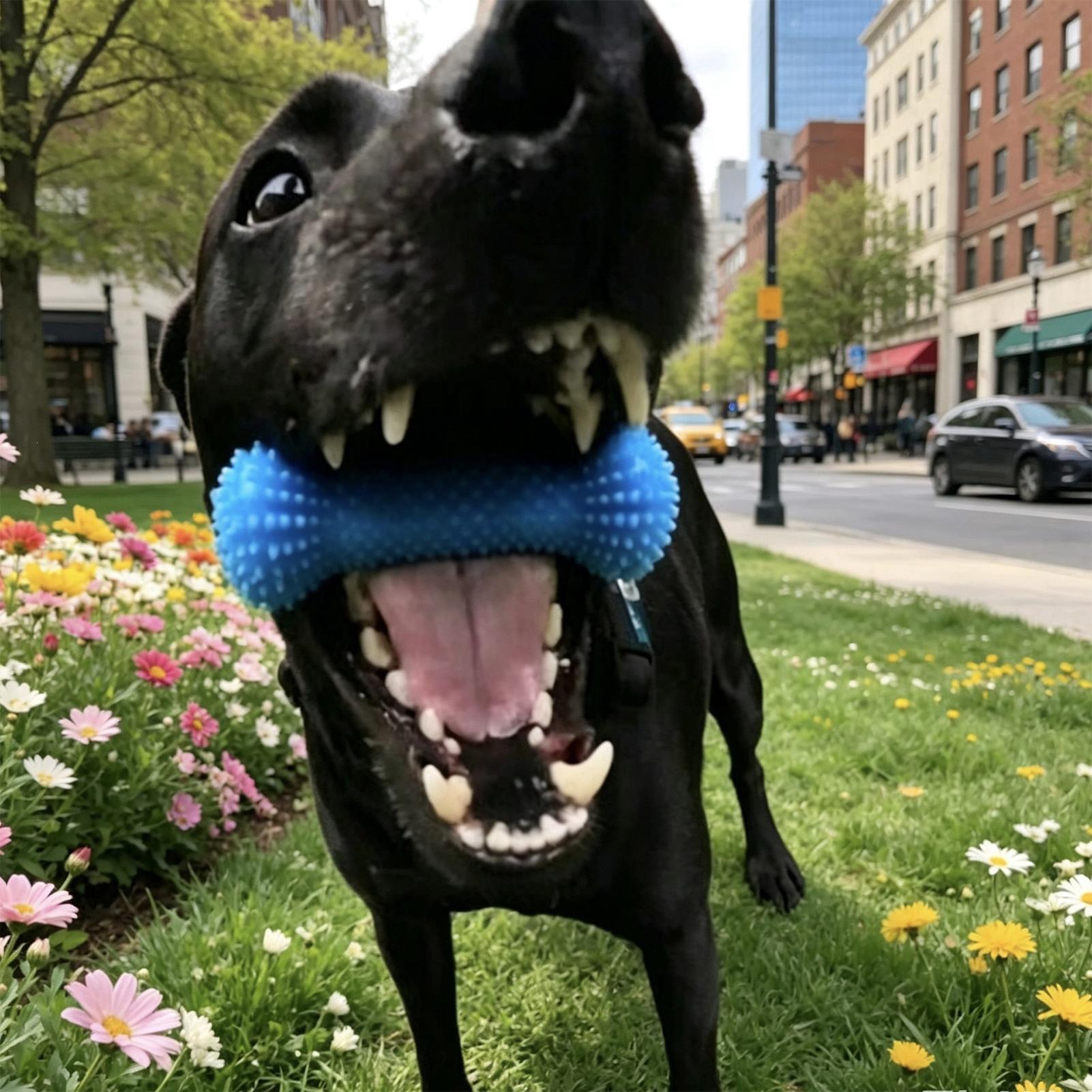 Juguetes para cepillar los die - Rubber Treat Dispensing Dog Toy reseña y precio