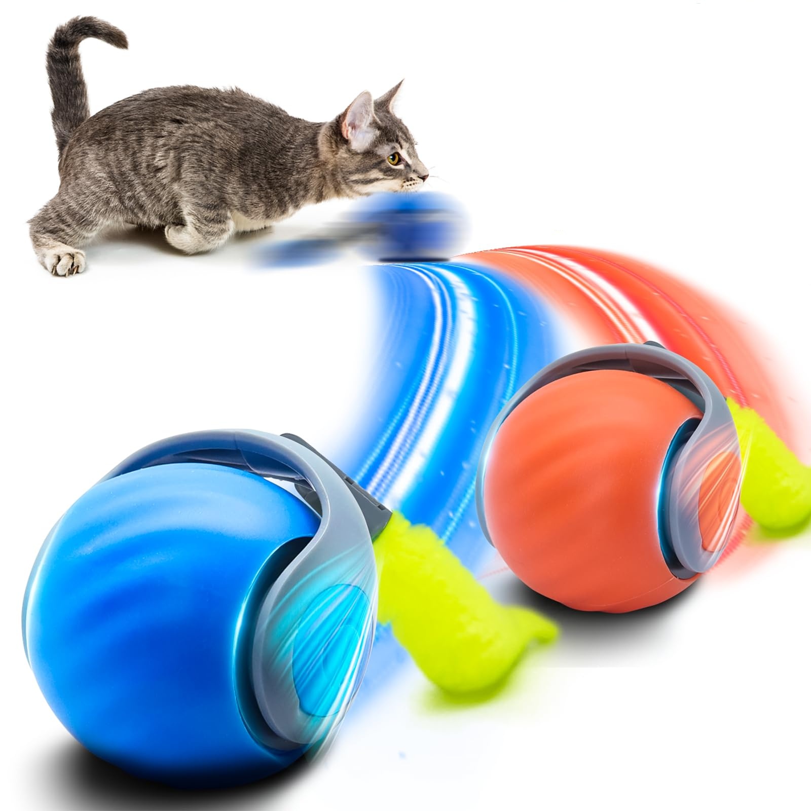 Pelota interactiva para gatos, - Automatic Moving Dog Ball reseña y precio