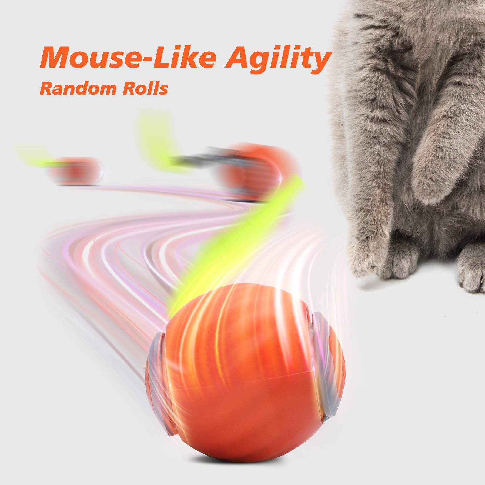 Pelota interactiva para gatos, - Automatic Moving Dog Ball reseña y precio