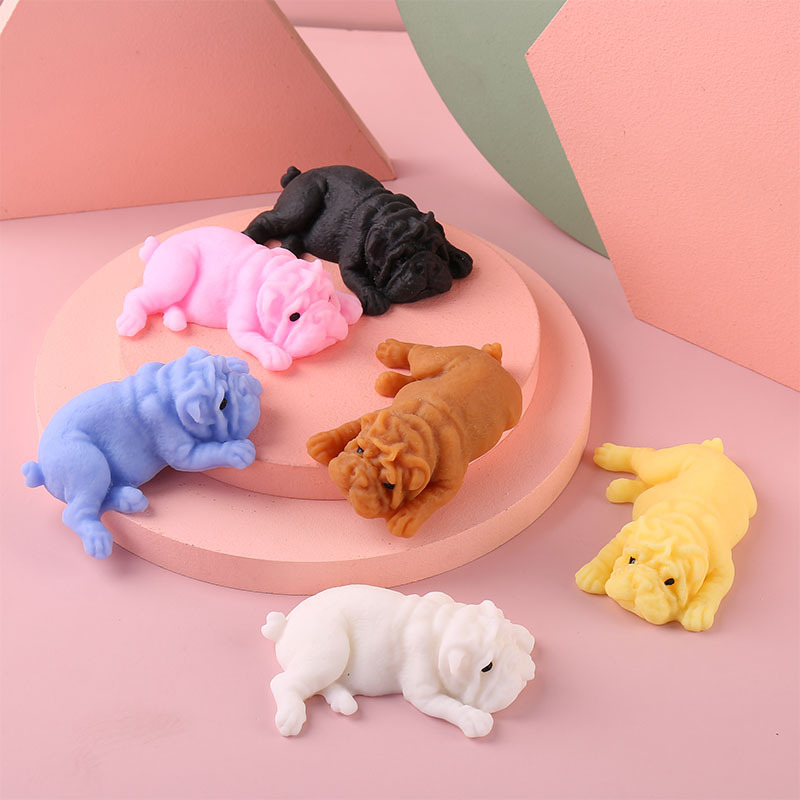 Squishy Dogs Anime Fidget jugu - Interactive Squeaky Plush Dog Toy reseña y precio