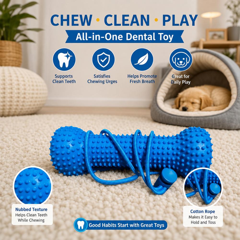 Palito masticable para perros, - Teeth Cleaning Dog Chew Bone reseña y precio