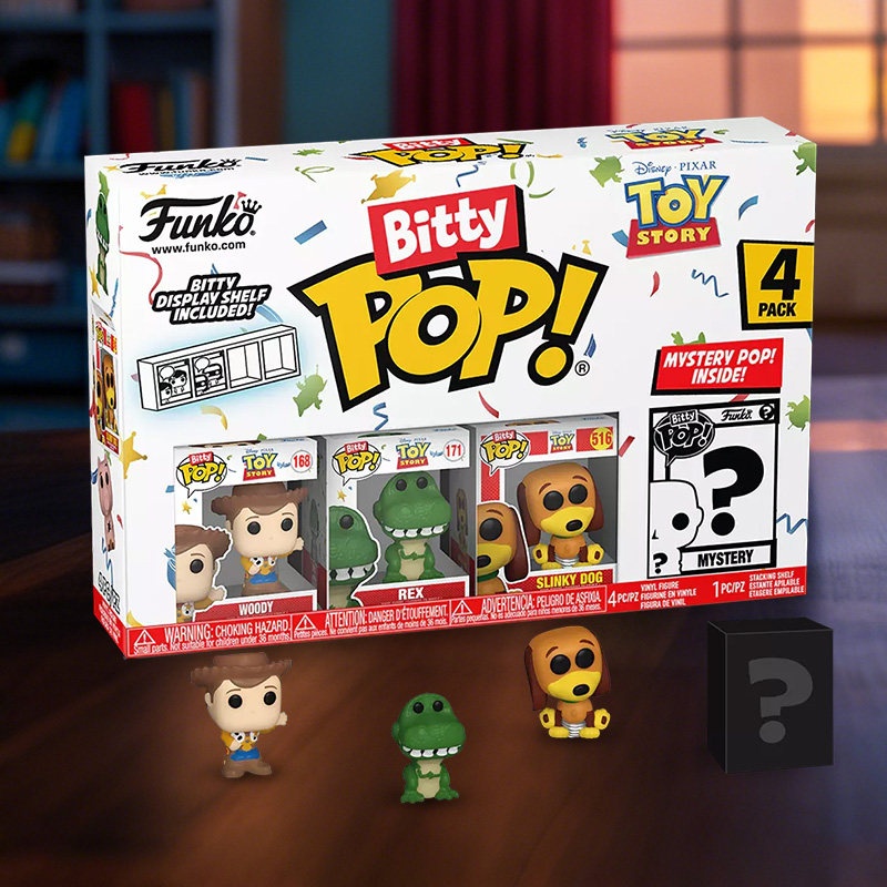 Funko Bitty Pop Toy Story Wood - Interactive Squeaky Plush Dog Toy reseña y precio